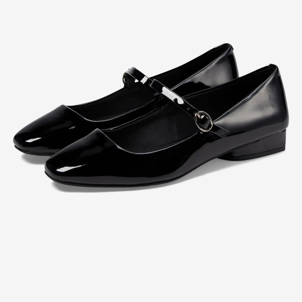 Anne Klein Glossy Black Loafers